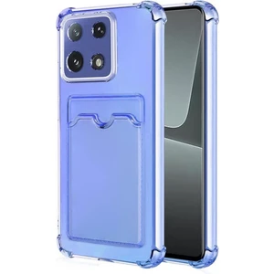 Redmi Note 13 5G Kılıf Darbe Emici Köşe Korumalı Kartlıklı Cüzdanlı Silikon Kapak