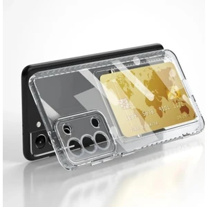 Samsung Galaxy A21S Kılıf Darbe Emici Köşe Korumalı Kartlıklı Cüzdanlı Silikon Kapak