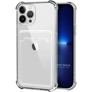 Apple iPhone 13 Pro Kılıf Darbe Emici Köşe Korumalı Kartlıklı Cüzdanlı Silikon Kapak