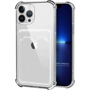 Apple iPhone 13 Pro Max Kılıf Darbe Emici Köşe Korumalı Kartlıklı Cüzdanlı Silikon Kapak