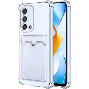 Oppo A74 4G Kılıf Darbe Emici Köşe Korumalı Kartlıklı Cüzdanlı Silikon Kapak
