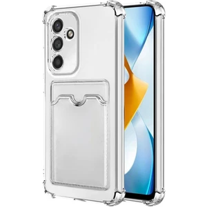 Tecno Pova 4 Kılıf Darbe Emici Köşe Korumalı Kartlıklı Cüzdanlı Silikon Kapak