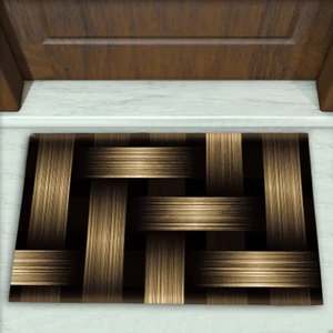 Colorix Carpet Hasır Desenli Dekoratif Kapı Önü Paspası No: 1837