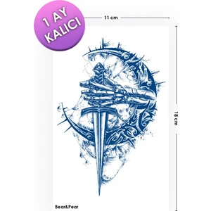 BP Tattoo 1 Ay Kalıcı Tattoo Gerçek Dövme Görünümlü Geçici Dövme