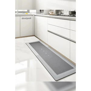 40X120CM Su Emici Kaymaz Tabanlı Banyo Paspası - Mutfak Tezgah Önü Paspası - Uzun Kaymaz Paspas
