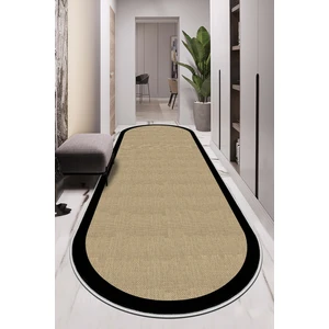 West Home Makinede Yıkanabilir Kaymaz Taban Leke Tutmaz Oval Yolluk Ev Dekorasyonu Için Hasırlı Kesme Yolluk