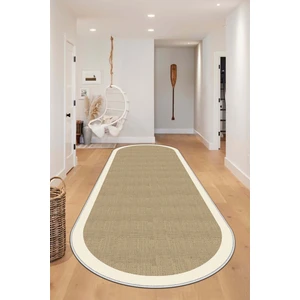 Lavita Home Makinede Yıkanabilir Kaymaz Taban Leke Tutmaz Oval Yolluk Ev Dekorasyonu Için Hasırlı Kesme Yolluk