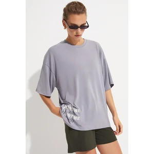 BRV-024 Antrasit Kadın Tshirt