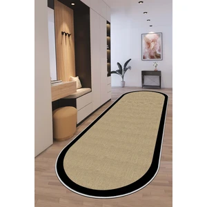 Confidence Home Makinede Yıkanabilir Kaymaz Taban Leke Tutmaz Oval Yolluk Ev Dekorasyonu Için Hasırlı Kesme Yolluk