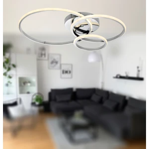 TT Aydınlatma TT323-KR Tt Aydınlatma 3 Halkalı Krom Kaplama Plofonyer LED Avize