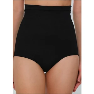 TECHNO 8Q Siyah Yüksek Bel Göğüs Altı Silikonlu Underbust Alt Karın Göbek Toparlayıcı Inceltici Slip Korse