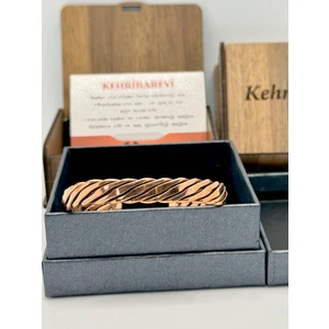 Kehribarevi Ereğli Ezme Model Saf Bakır Bileklik