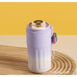 Kahve Kupası Termos Kupa Akıllı Sıcaklık Ölçümü 316 Paslanmaz Çelik Eşlik Eden Su Bardağı Taşınabilir Araba Hediye Kupa 450ML Çay Bardağı (Yurt Dışından)