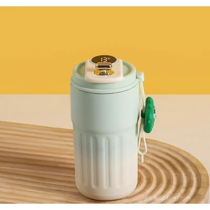 Kahve Kupası Termos Kupa Akıllı Sıcaklık Ölçümü 316 Paslanmaz Çelik Eşlik Eden Su Bardağı Taşınabilir Araba Hediye Kupa 450ML Çay Bardağı (Yurt Dışından)