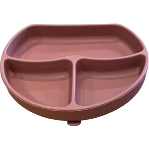 Holly Home Silikon Kaymaz Vakumlu Bebek Beslenme Tabağı 3 Bölmeli