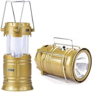 Gold Kama Kamp Lambası Güneş Enerjili Kamp Çadır Feneri LED Solar Şarjlı USB Girişli LED Işıldak