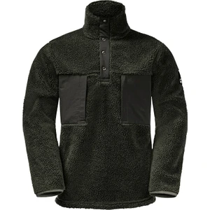 Jack Wolfskin Pank Snap Erkek Outdoor Polar Sweatshirts 1710601-4018 Haki