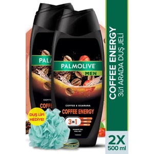 Men Coffee 500 ml Duş Jeli X2 Adet + Duş Lifi