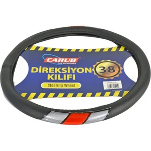 Direksiyon Kılıfı Fosforlu 38 cm Siyah (Sedef-Kırmızı) BR1841945