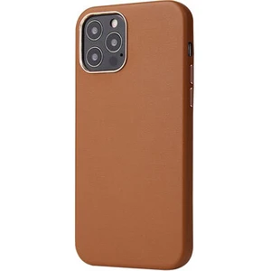 Techno Guru iPhone 12 Pro Max Kılıf Pu Deri ve Kadife Kaplamalı Eyzi Premium Kapak