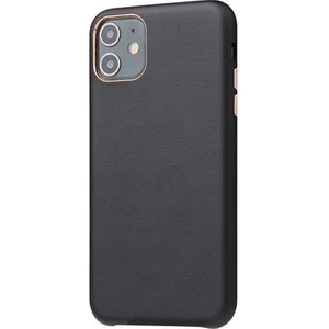 Techno Guru iPhone 11 Kılıf Pu Deri ve Kadife Kaplamalı Eyzi Premium Kapak