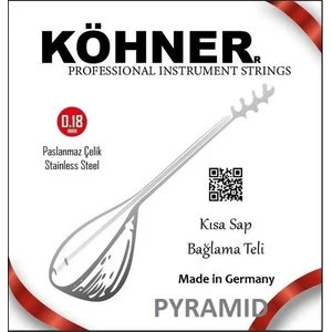 Pyramid Saz Teli 0.18 Kısa Sap Bağlama Teli