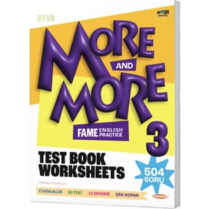 Kurmay Yayınları More and More Worksheets 3 Test Book