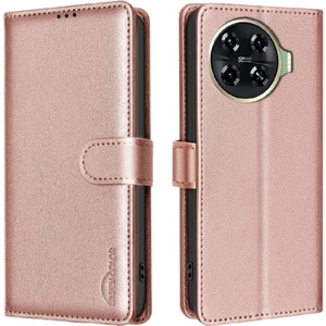 YH Mall Tecno Spark 20 Pro Artı Kart Tutucu Kickstand Cüzdan Pu Rfıd Için Flip Case (Yurt Dışından)
