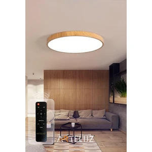 Ahşap Görünümlü Metal Tavan LED Avize