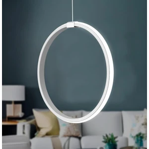 Rings Beyaz Tekli Sarkıt LED Beyaz Işık Ultra Ledli Salon Mutfak Oda Hol Ledli Avize