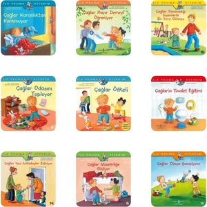 Çağlar ile Sosyal Beceriler Serisi 9 Kitap - Okul Öncesi Değerler Eğitimi – Okuma Takip Ayracı