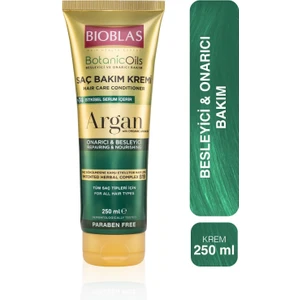 Botanic Oils Argan Yağlı Saç Kremi 250 ml Onarıcı Argan Saç Bakım Kremi 2'li