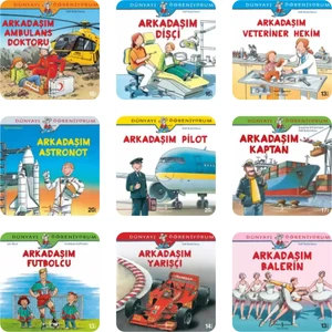 Mesleklerle Dünyayı Öğreniyorum Serisi 9 Kitap – Okuma Takip Ayracı