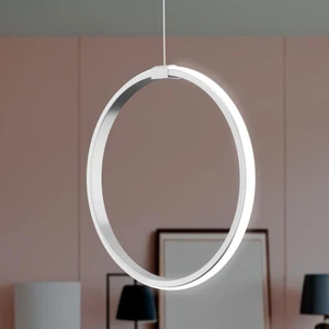 Rings Gri Tekli Sarkıt LED Beyaz Işık Ultra Ledli Salon Mutfak Oda Hol Ledli Avize