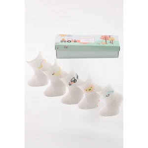 Katia & Bony Bebek Çiftlik Temalı 5'li Kutulu Soket Çorap