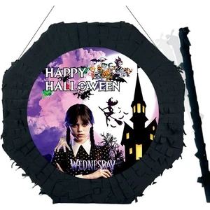 Wednesday Cadılar Bayramı Pinyata 42 cm + Sopası