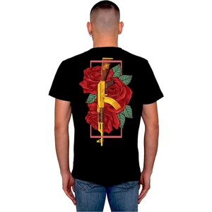 Ak-47 Kalaşnikof Keleş Rose Gül Tişört  T-Shirt