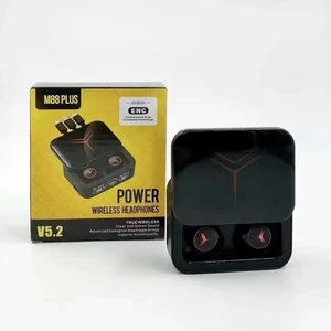 M88 Plus Şarj Göstergeli Powerbank Özellikli Dahili Kablolu Buetoot Kulaklık Enc