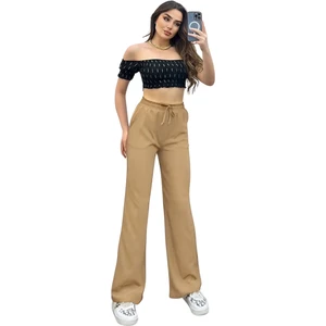 CMZ Collection Kadın Yazlık Günlük Esnek Ince Yeni Sezon Palozzo Pantolon