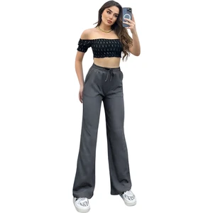 CMZ Collection Kadın Yazlık Günlük Esnek Ince Yeni Sezon Palozzo Pantolon