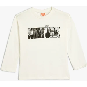 Atatürk T-Shirt Uzun Kollu Bisiklet Yaka Pamuklu