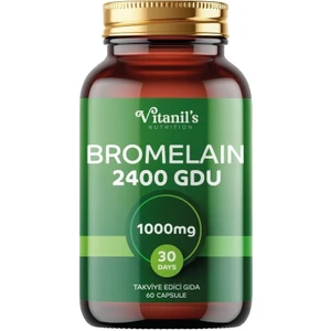 Vitanil's Nutrition Bromelain 60 Bitkisel Kapsül - 2400 GDU