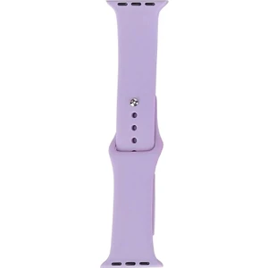 Apple Watch 7 45MM Uyumlu Band Serisi Klasik Kordon Silikon Strap Kayış, Mor