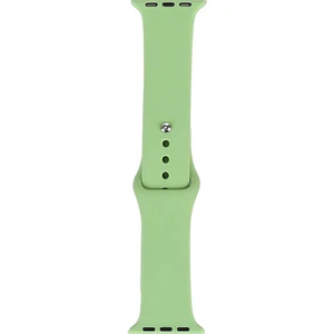 Apple Watch Uyumlu Seri 7 45MM Band Serisi Klasik Kordon Silikon Strap Kayış, Mint Green