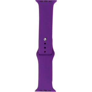Apple Watch 7 45MM Uyumlu Band Serisi Klasik Kordon Silikon Strap Kayış, New Purple