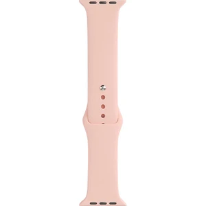 Apple Watch 7 45MM Uyumlu Band Serisi Klasik Kordon Silikon Strap Kayış, Vintage Rose