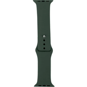 Apple Watch 7 45MM Uyumlu Band Serisi Klasik Kordon Silikon Strap Kayış, Pine Yeşil