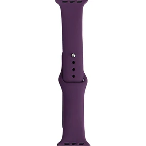Apple Watch 7 45MM Uyumlu Band Serisi Klasik Kordon Silikon Strap Kayış, Violet