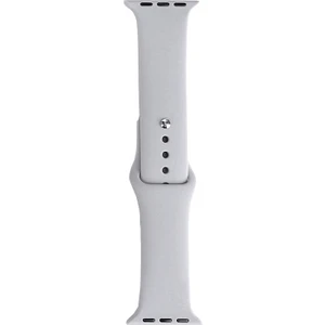 Apple Watch 7 45MM Uyumlu Band Serisi Klasik Kordon Silikon Strap Kayış, Cloud Gray