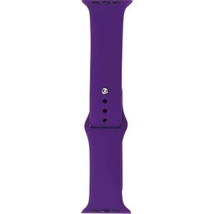 Apple Watch 7 45MM Uyumlu Band Serisi Klasik Kordon Silikon Strap Kayış, Derin Mor